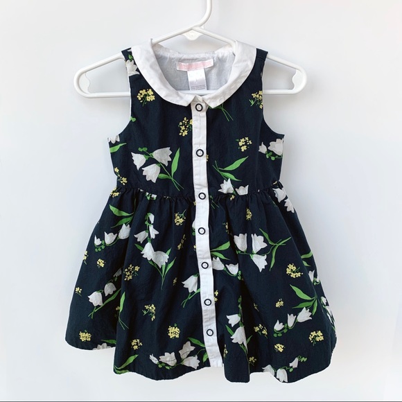Janie and Jack Other - Janie and Jack Navy Floral Dress; 12-18 Months
